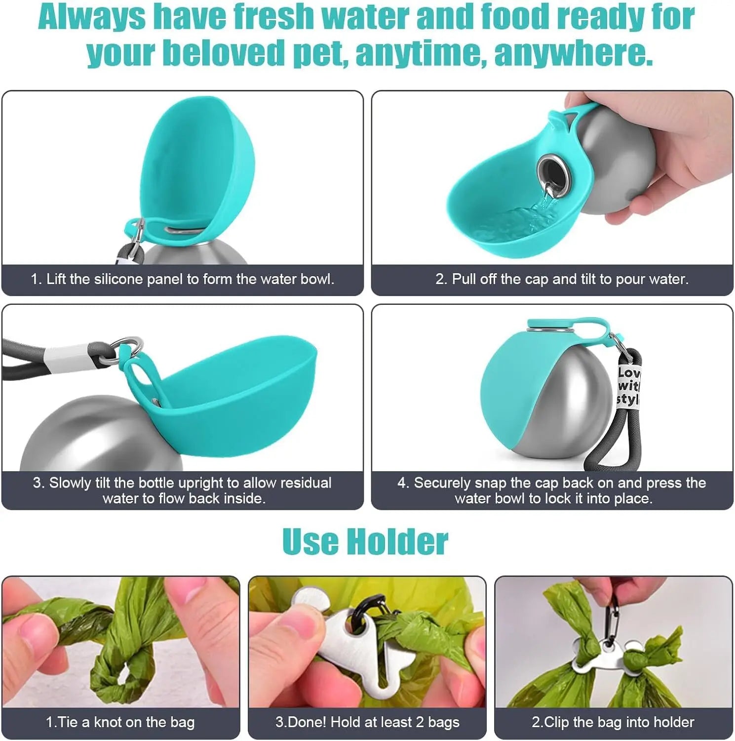 Portable Pooch Hydration Bottle