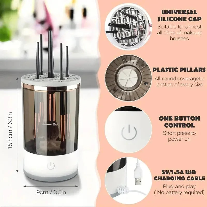 Quick Clean Makeup Brush Washer