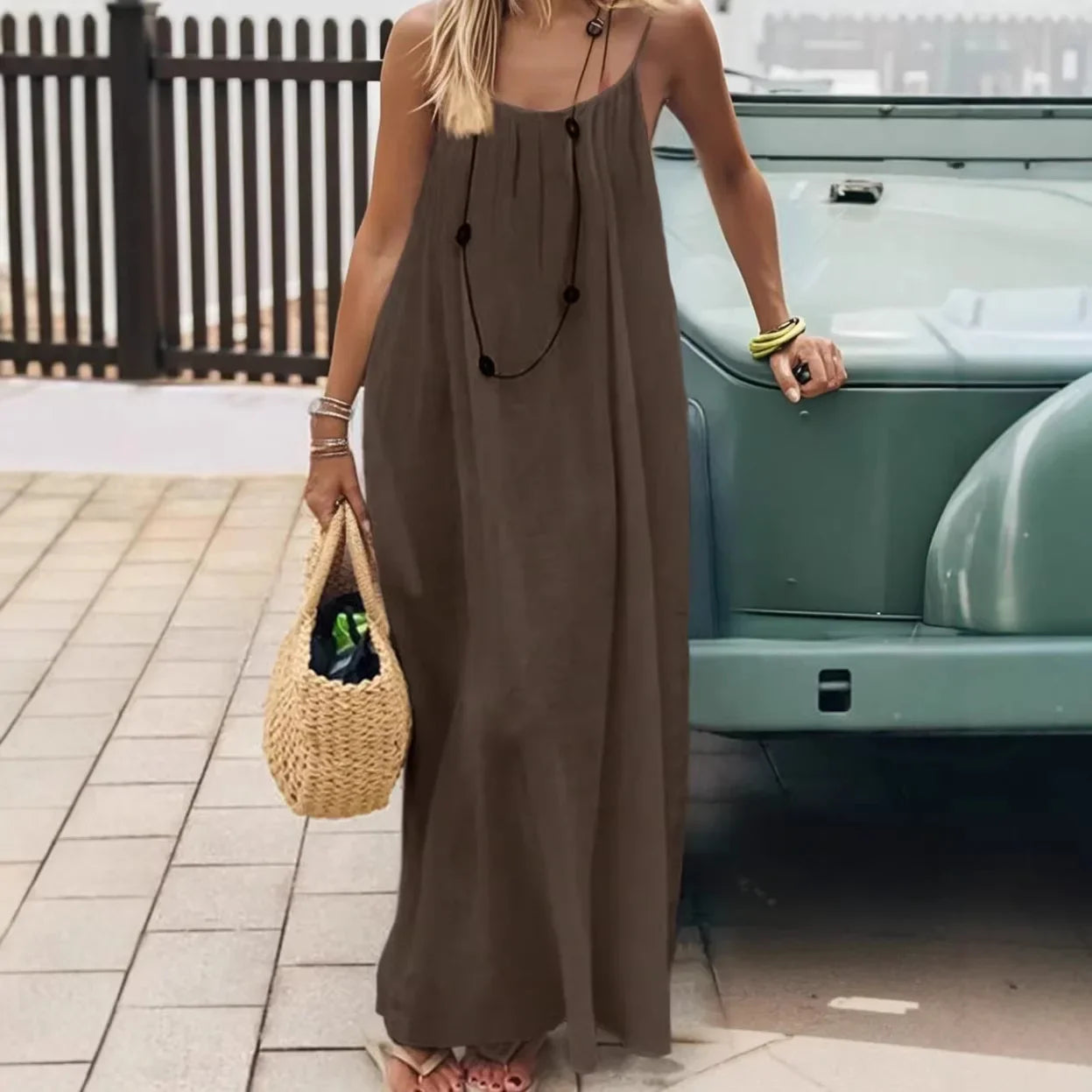 Elegant White Maxi Dress